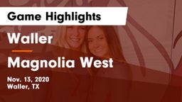 Waller  vs Magnolia West  Game Highlights - Nov. 13, 2020