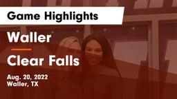 Waller  vs Clear Falls  Game Highlights - Aug. 20, 2022