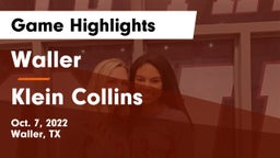 Waller  vs Klein Collins  Game Highlights - Oct. 7, 2022