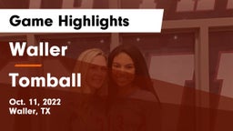 Waller  vs Tomball  Game Highlights - Oct. 11, 2022