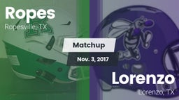 Matchup: Ropes  vs. Lorenzo  2017