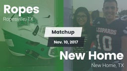 Matchup: Ropes  vs. New Home  2017