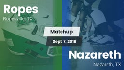Matchup: Ropes  vs. Nazareth  2018
