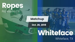 Matchup: Ropes  vs. Whiteface  2018
