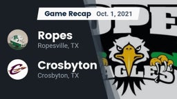 Recap: Ropes  vs. Crosbyton  2021