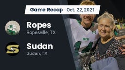 Recap: Ropes  vs. Sudan  2021