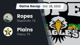 Recap: Ropes  vs. Plains  2022