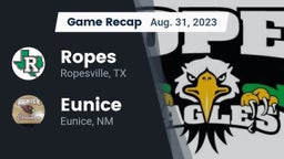 Recap: Ropes  vs. Eunice  2023