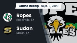 Recap: Ropes  vs. Sudan  2023