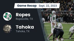 Recap: Ropes  vs. Tahoka  2023