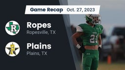 Recap: Ropes  vs. Plains  2023