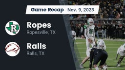 Recap: Ropes  vs. Ralls  2023
