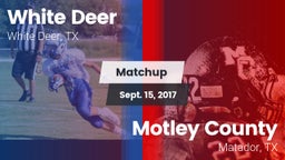 Matchup: White Deer High vs. Motley County  2017