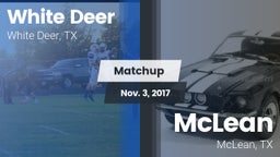 Matchup: White Deer High vs. McLean  2017