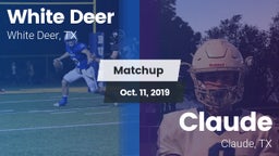 Matchup: White Deer High vs. Claude  2019