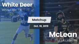 Matchup: White Deer High vs. McLean  2019
