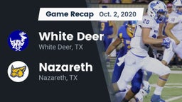 Recap: White Deer  vs. Nazareth  2020