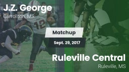 Matchup: J.Z. George High vs. Ruleville Central  2017