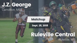 Matchup: J.Z. George High vs. Ruleville Central  2018