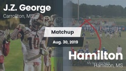 Matchup: J.Z. George High vs. Hamilton  2019