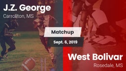 Matchup: J.Z. George High vs. West Bolivar  2019