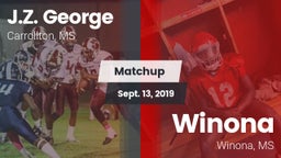Matchup: J.Z. George High vs. Winona  2019