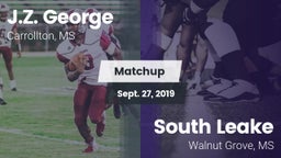 Matchup: J.Z. George High vs. South Leake  2019
