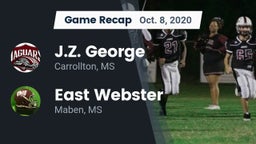 Recap: J.Z. George  vs. East Webster  2020