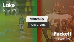 Matchup: Lake  vs. Puckett  2016