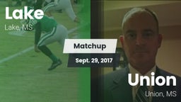 Matchup: Lake  vs. Union  2017