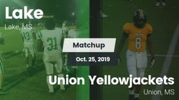 Matchup: Lake  vs. Union Yellowjackets 2019