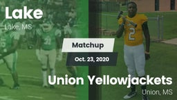 Matchup: Lake  vs. Union Yellowjackets 2020