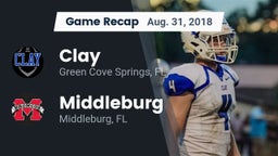 Recap: Clay  vs. Middleburg  2018