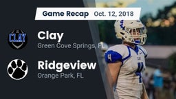 Recap: Clay  vs. Ridgeview  2018