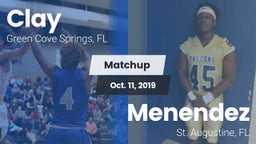 Matchup: Clay  vs. Menendez  2019