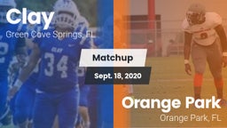 Matchup: Clay  vs. Orange Park  2020