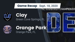 Recap: Clay  vs. Orange Park  2020
