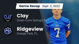 Recap: Clay  vs. Ridgeview  2022
