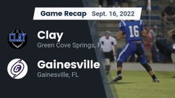 Recap: Clay  vs. Gainesville  2022