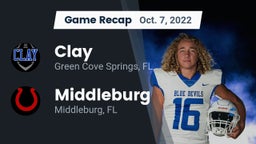 Recap: Clay  vs. Middleburg  2022
