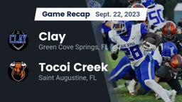 Recap: Clay  vs. Tocoi Creek  2023