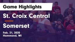 St. Croix Central  vs Somerset  Game Highlights - Feb. 21, 2020