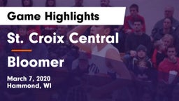 St. Croix Central  vs Bloomer  Game Highlights - March 7, 2020