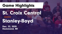 St. Croix Central  vs Stanley-Boyd  Game Highlights - Dec. 22, 2020