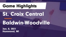St. Croix Central  vs Baldwin-Woodville  Game Highlights - Jan. 8, 2021