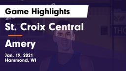 St. Croix Central  vs Amery  Game Highlights - Jan. 19, 2021