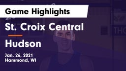 St. Croix Central  vs Hudson  Game Highlights - Jan. 26, 2021