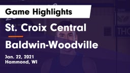 St. Croix Central  vs Baldwin-Woodville  Game Highlights - Jan. 22, 2021