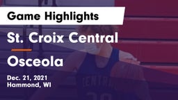 St. Croix Central  vs Osceola  Game Highlights - Dec. 21, 2021