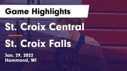 St. Croix Central  vs St. Croix Falls  Game Highlights - Jan. 29, 2022